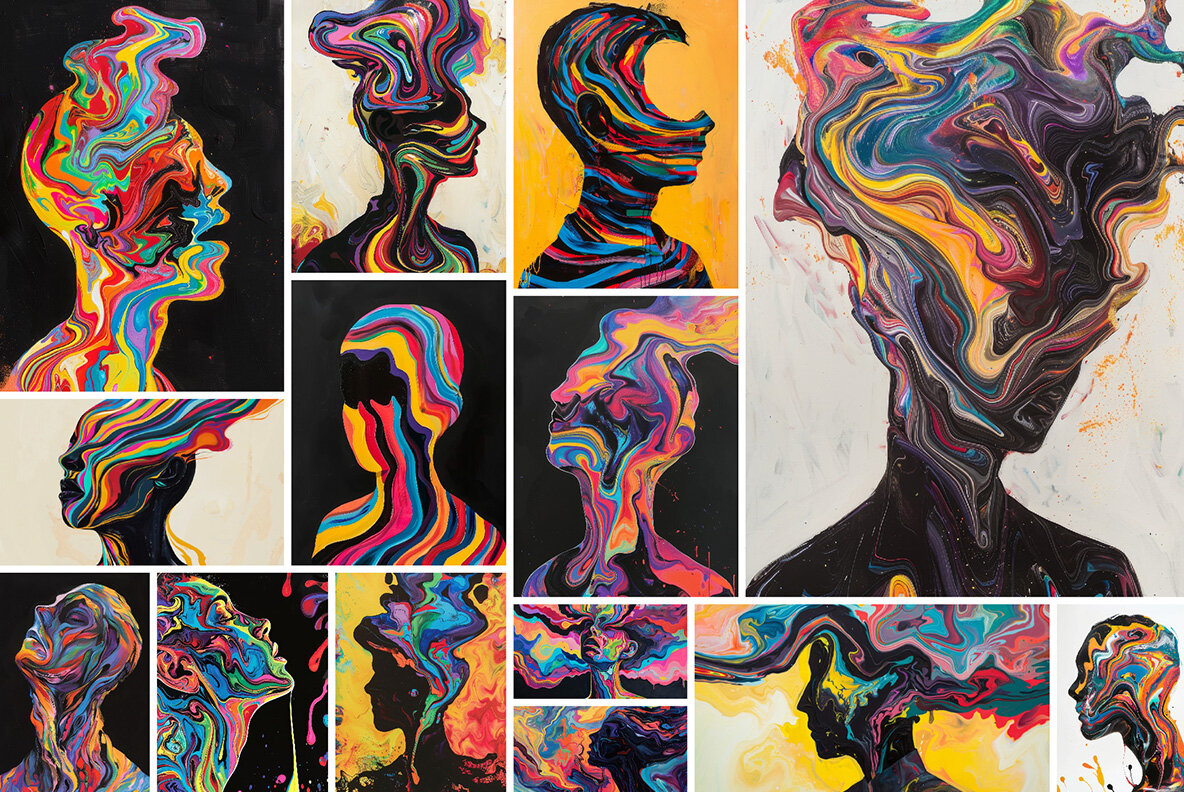 Paint splash faces 11