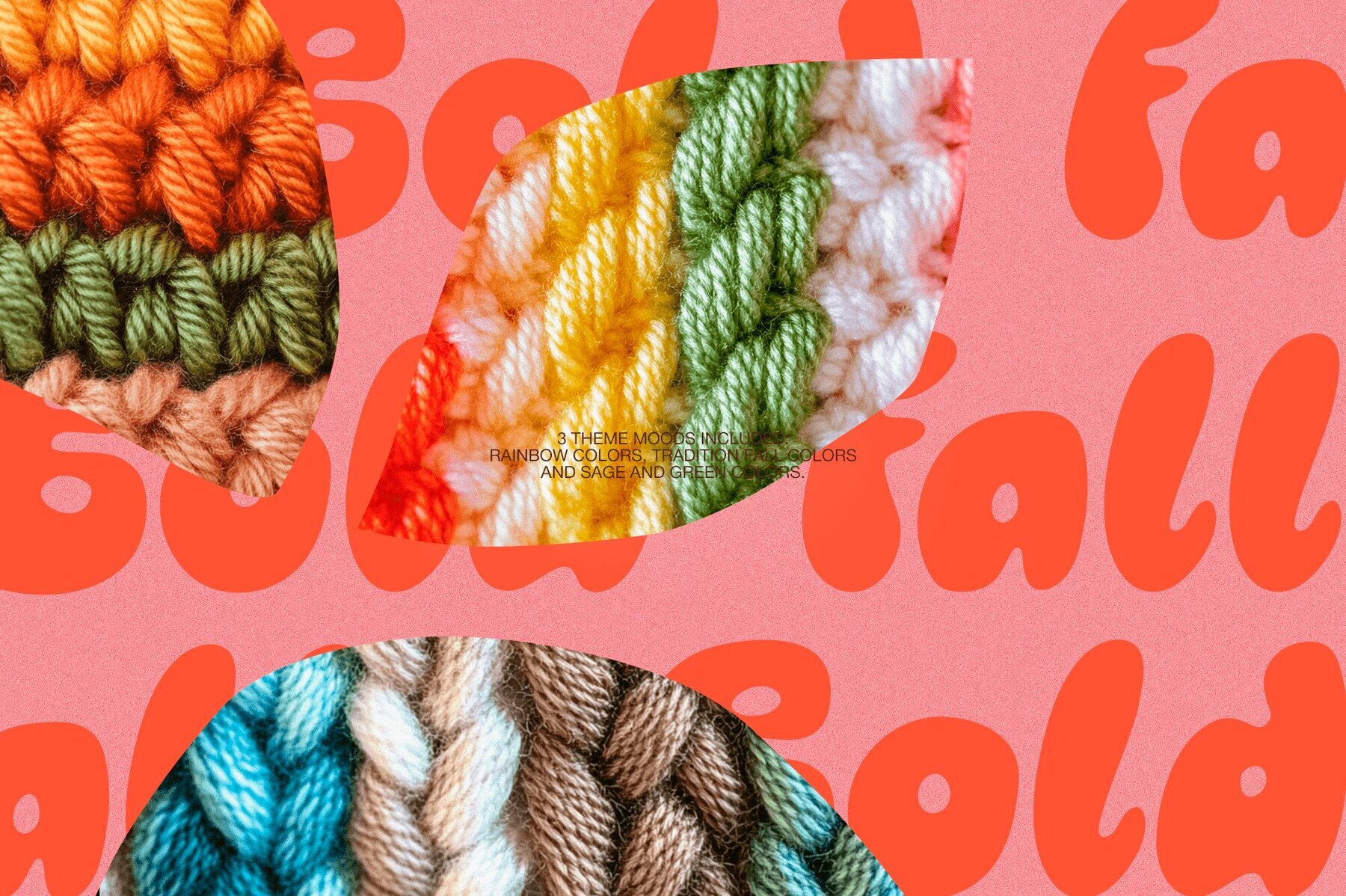 Cosy Autumn   Bold Knitting Backgrounds 3