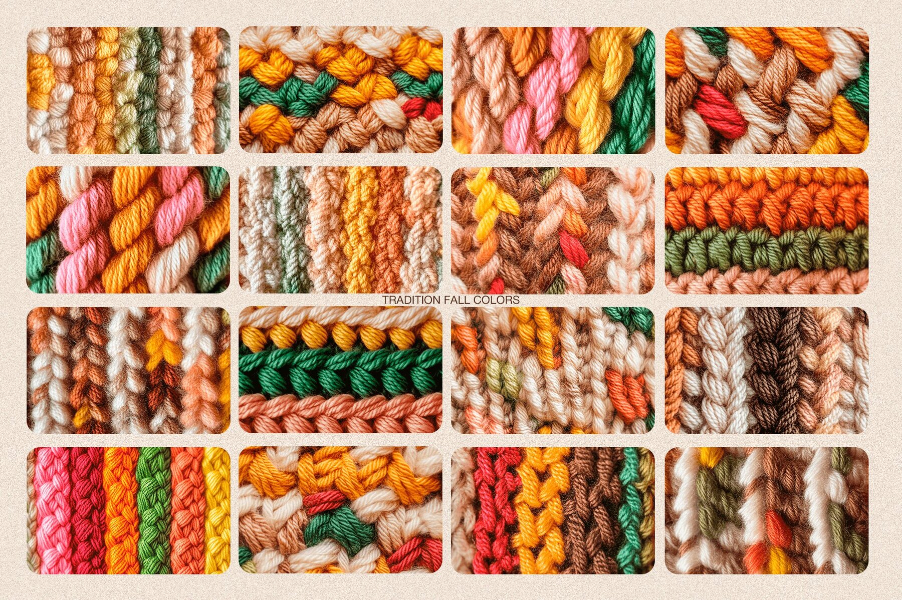 Cosy Autumn   Bold Knitting Backgrounds 5