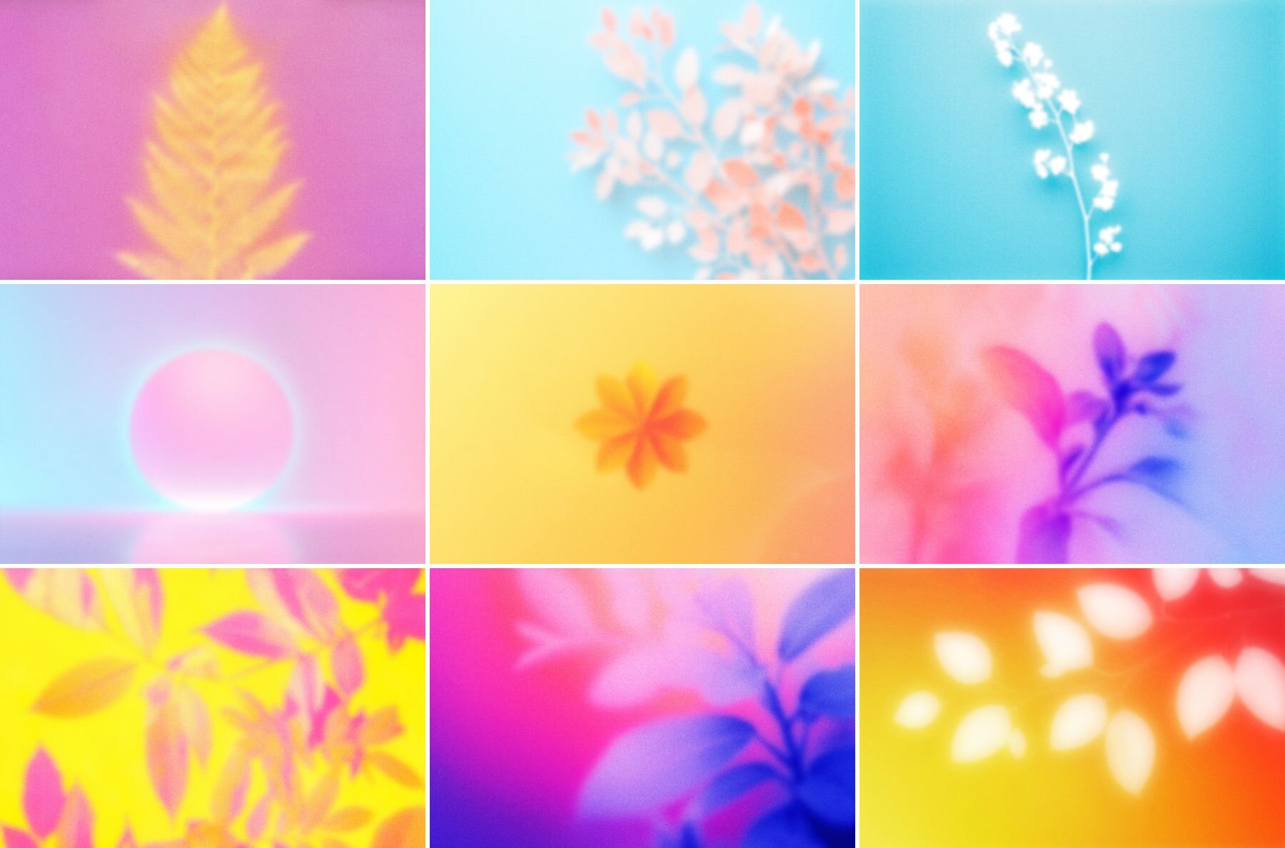 30 Exotic Botanical Gradient Textures 4