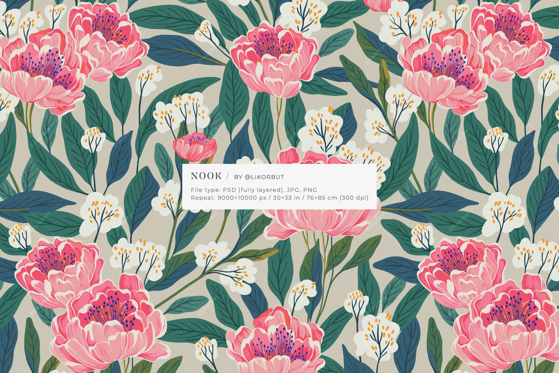 Nook Floral Pattern and Graphics 2