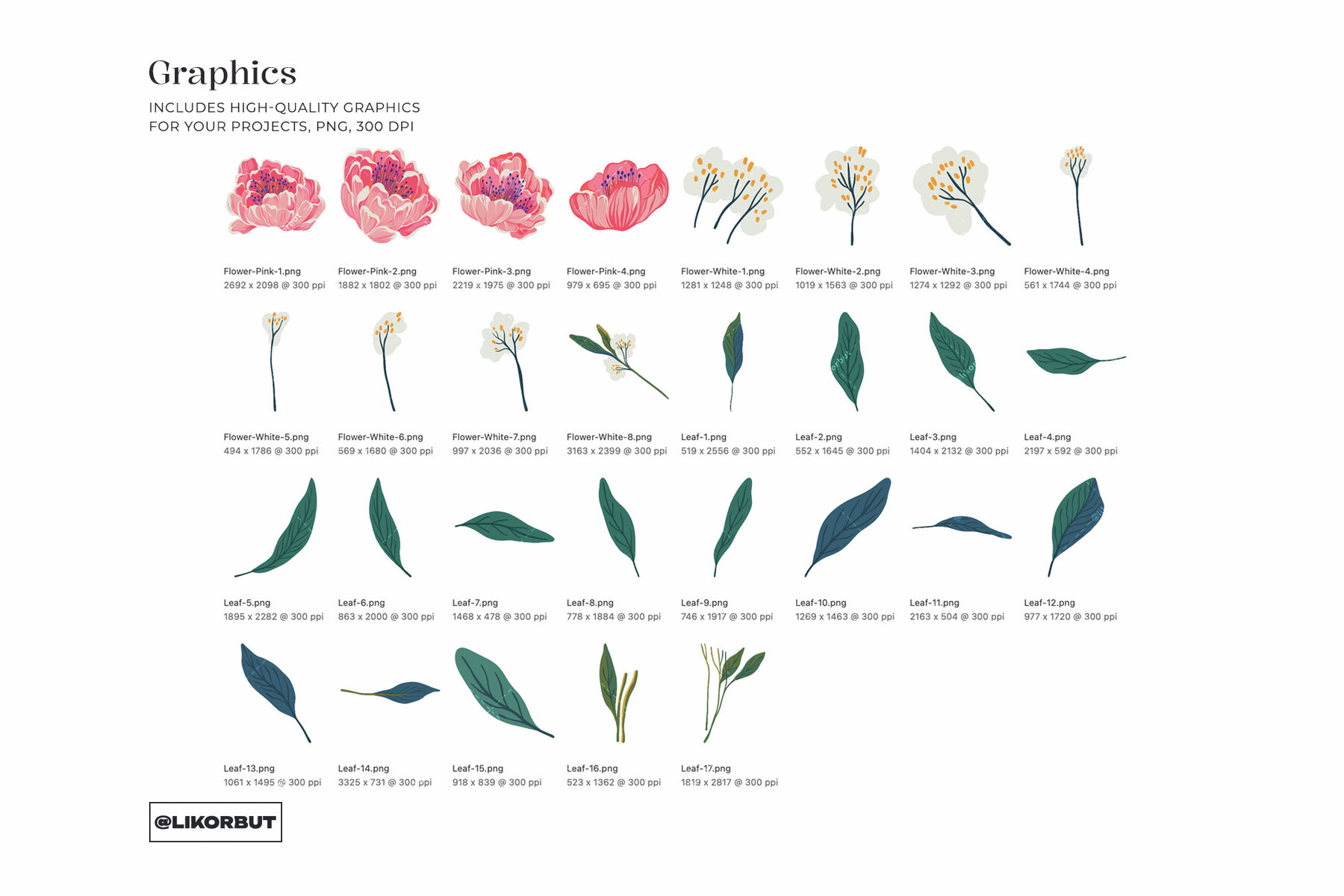 Nook Floral Pattern and Graphics 6