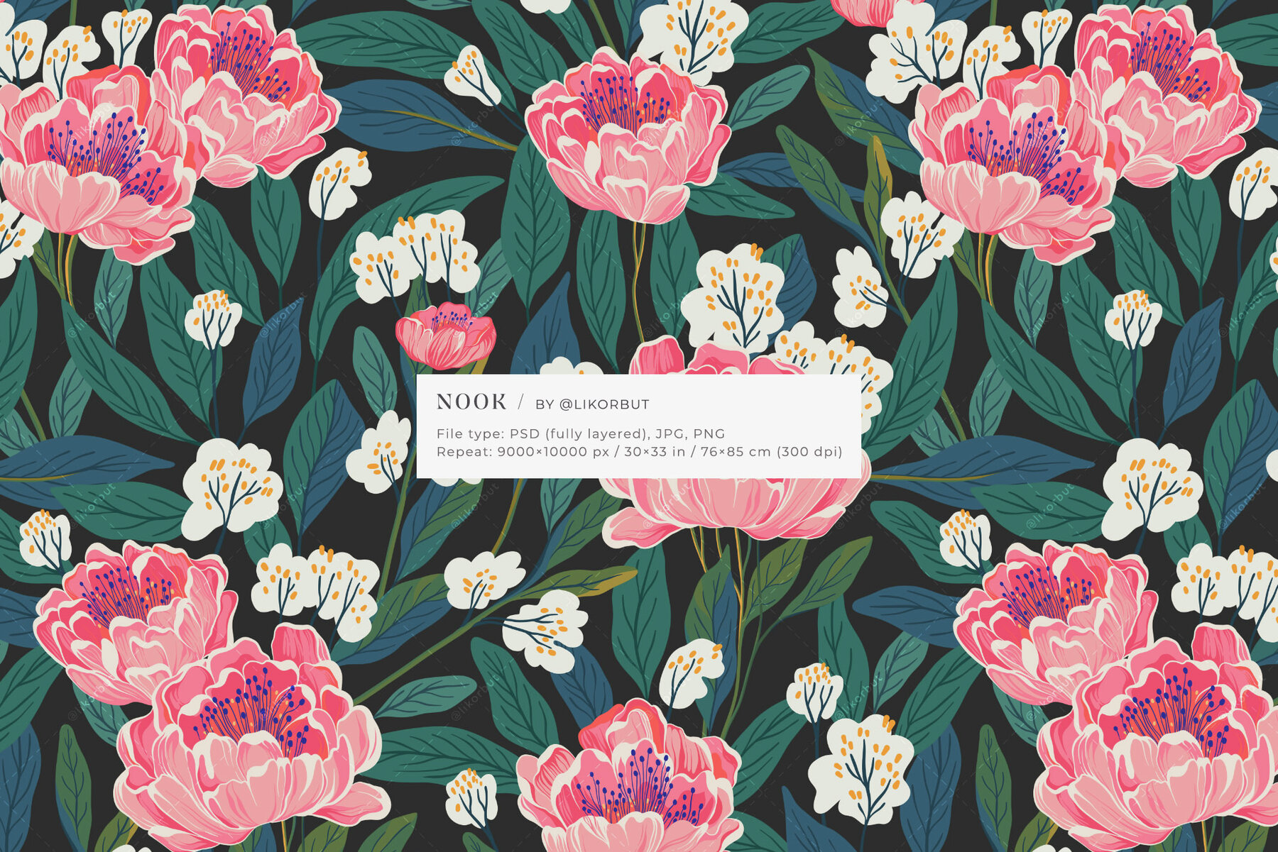 Nook Floral Pattern and Graphics 10