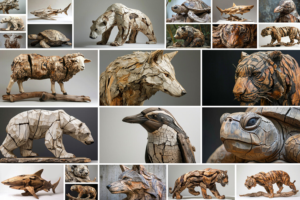 Wooden animals 8
