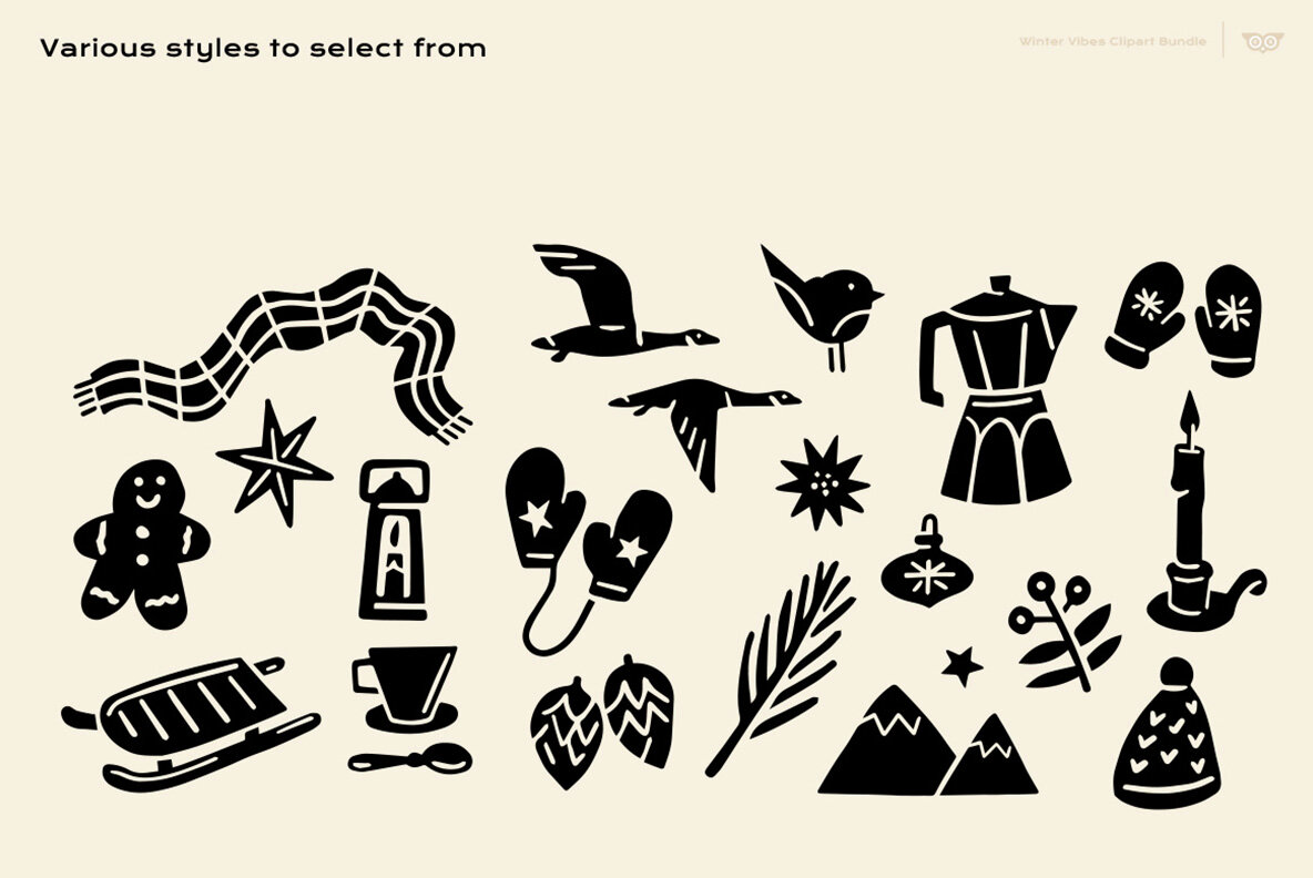 Winter Vibes Clipart Bundle 6