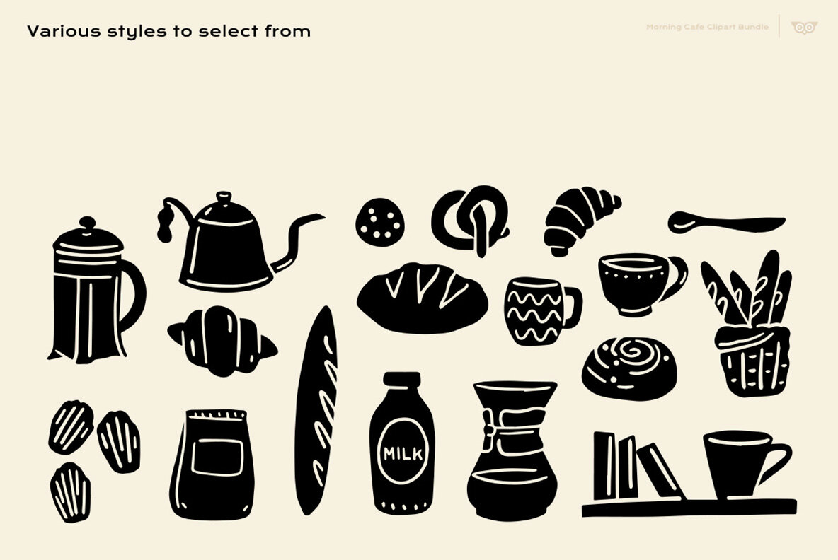 Morning Cafe Clipart Bundle 7