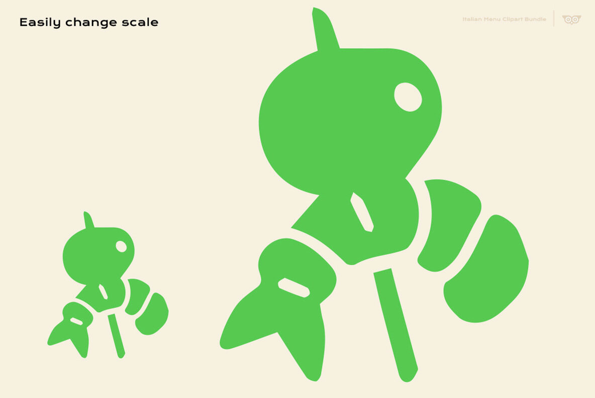 Italian Menu Clipart Bundle 4