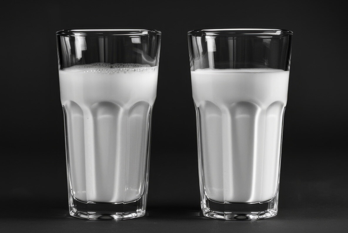 Milk glasses 7