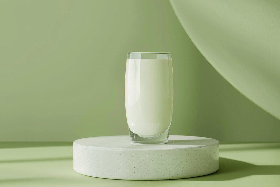 Milk glasses 12