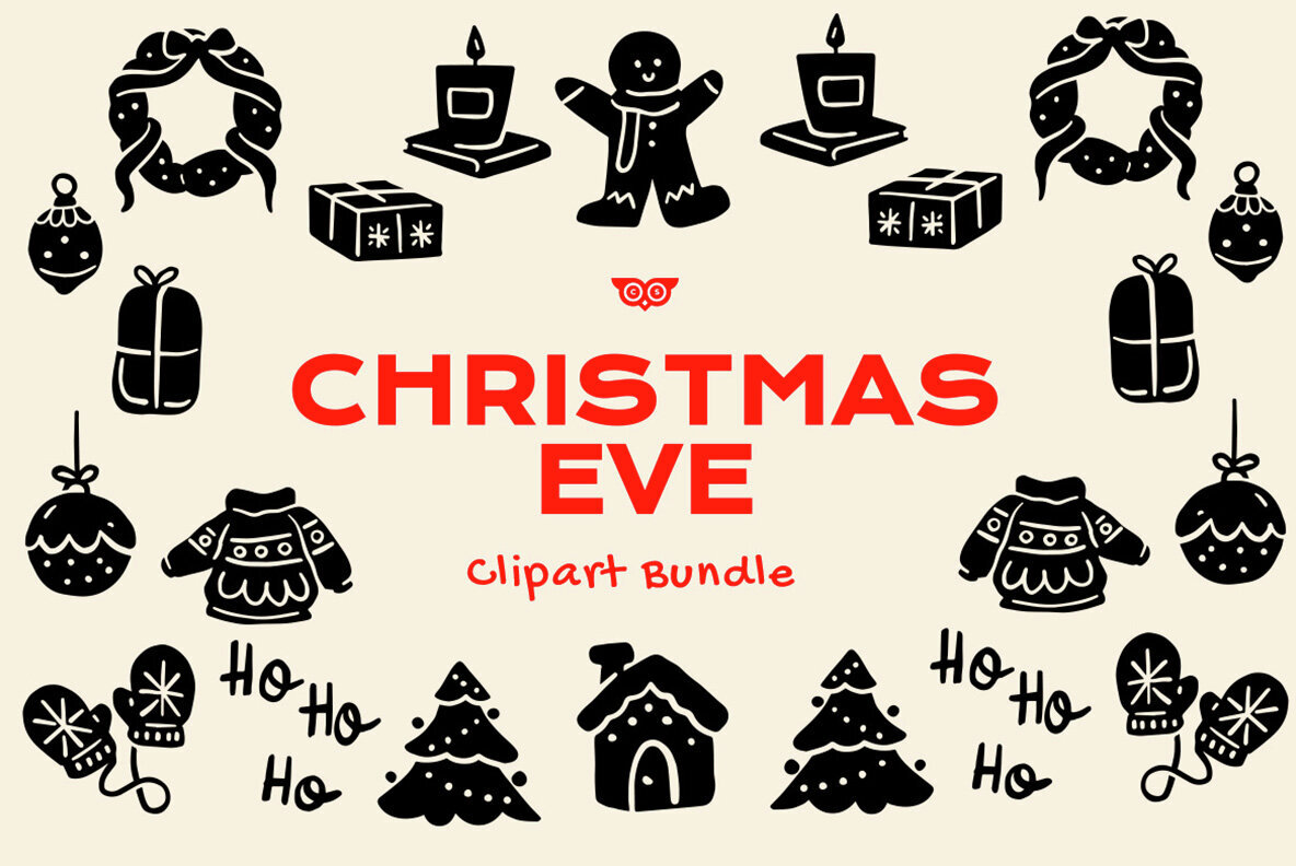 Christmas Eve Clipart Bundle 1