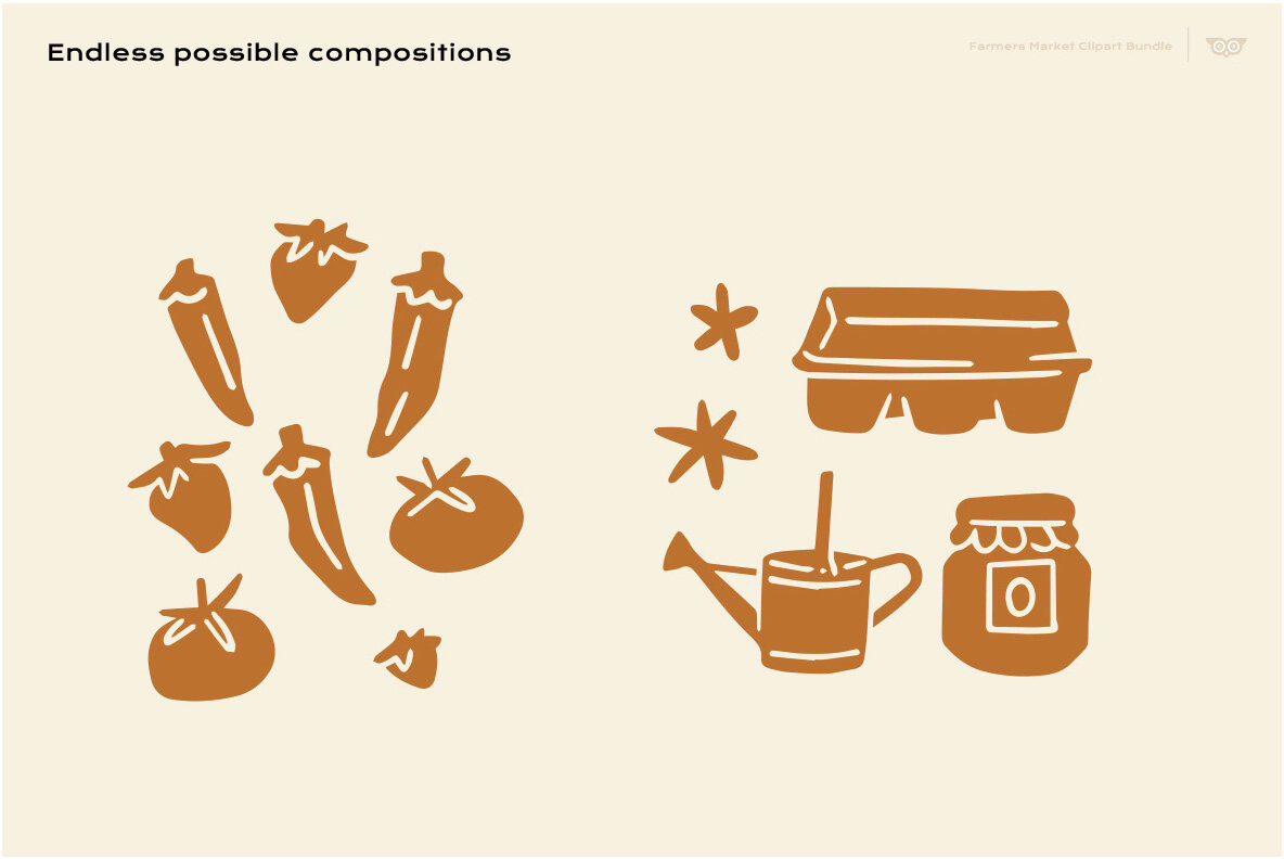 Farmers markets clipart bundle 5