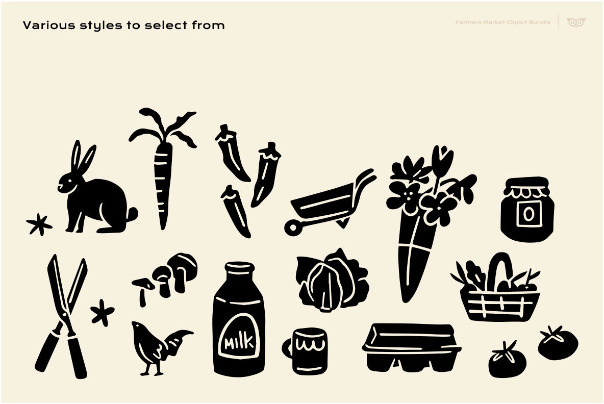 Farmers markets clipart bundle 6