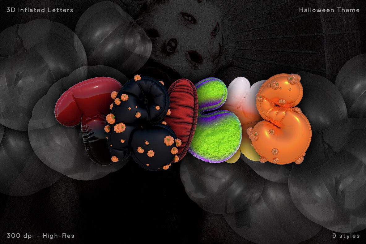 Tricks   Inflated Halloween Letters 1