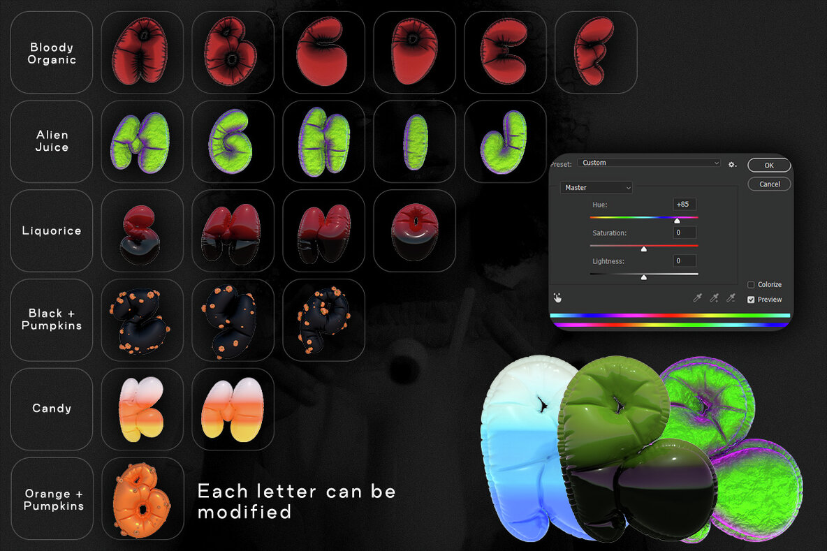 Tricks   Inflated Halloween Letters 7