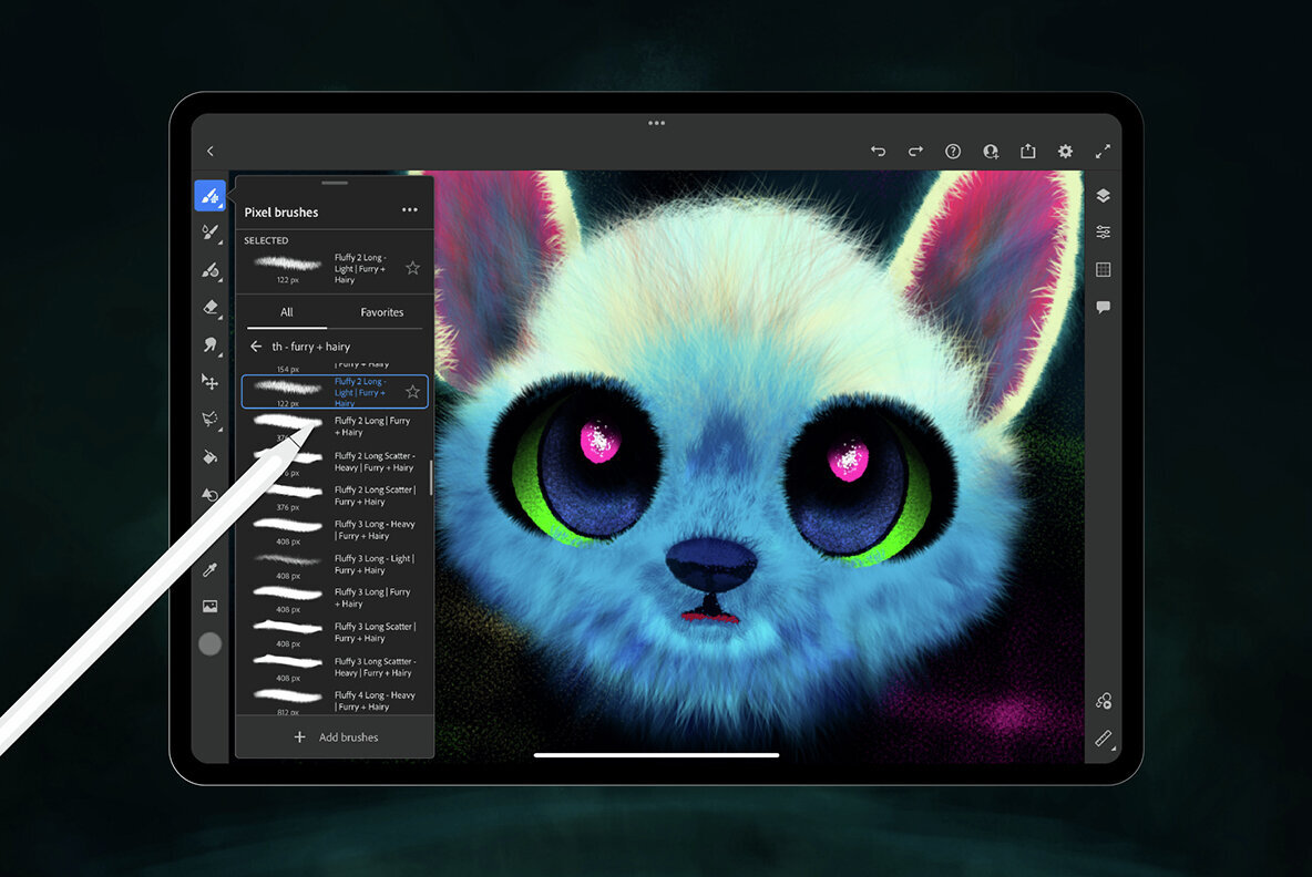 Furry and Hairy Photoshop Brushes 2