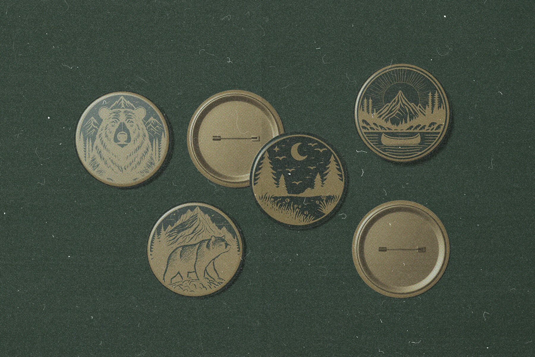 The Great Outdoors Badge Set 4