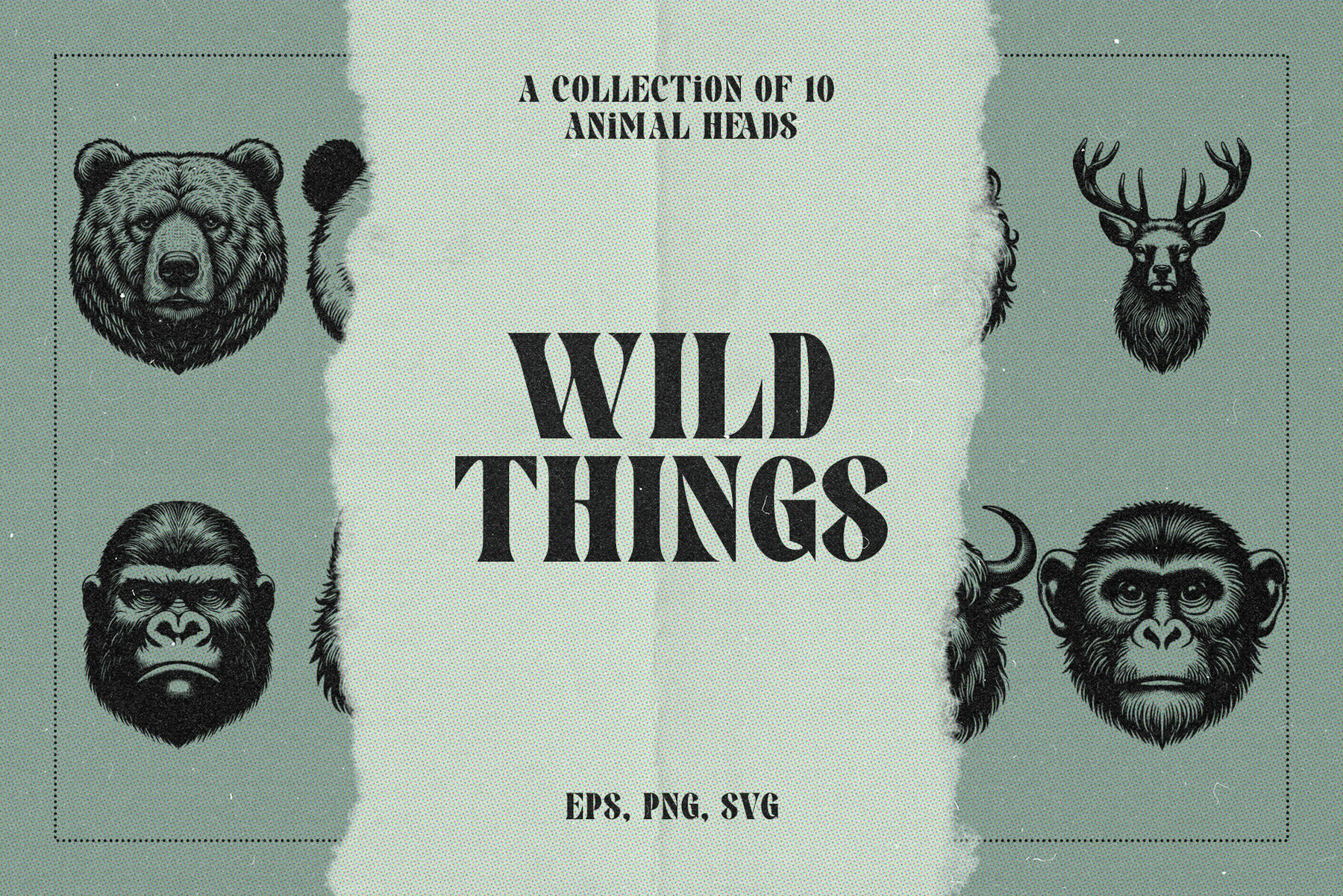 Wild Things   Animal Heads 1