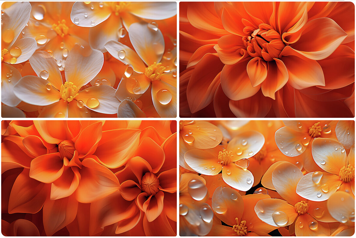 80 Color Flowers Texture Backgrounds 14