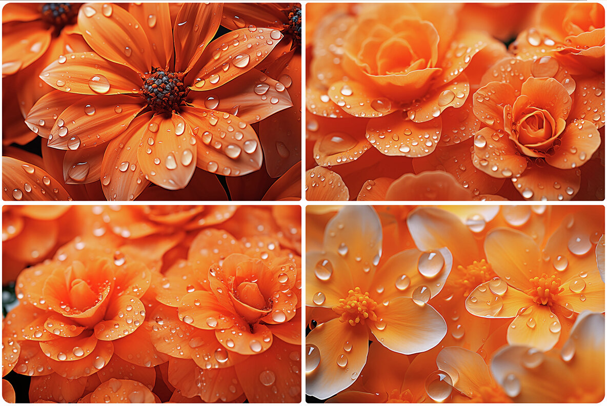80 Color Flowers Texture Backgrounds 18