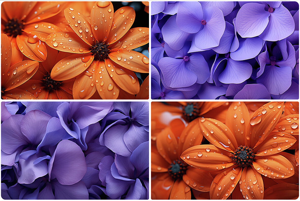 80 Color Flowers Texture Backgrounds 20