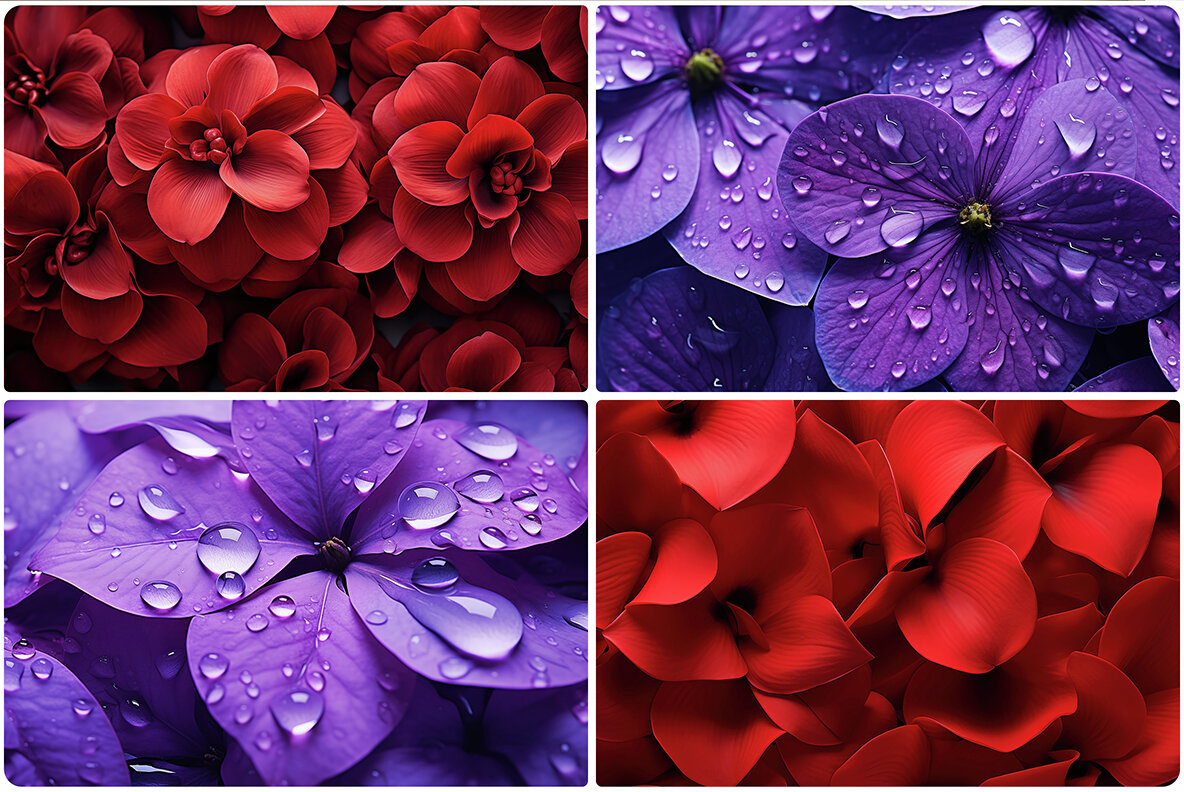 80 Color Flowers Texture Backgrounds 22