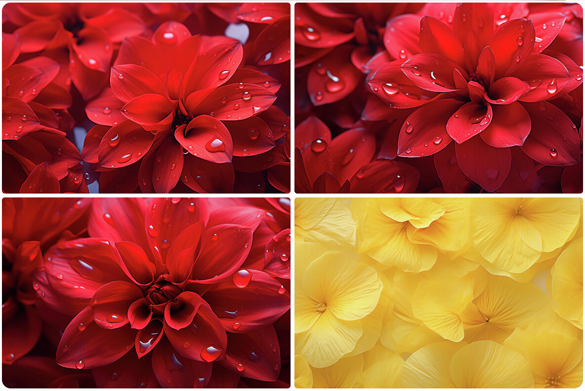80 Color Flowers Texture Backgrounds 24