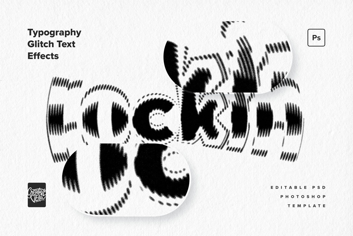 Typography Glitch Text Effects 1