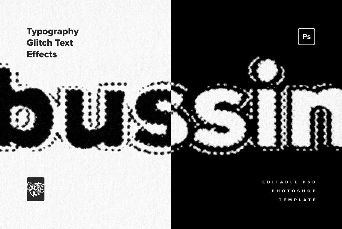 Typography Glitch Text Effects 3