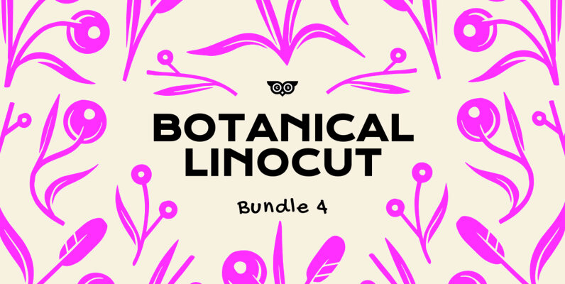 Botanical Linocut Bundle 4