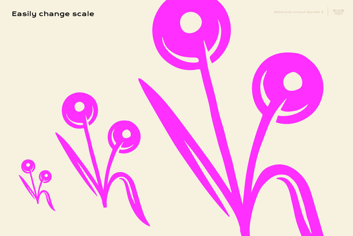 Botanical Linocut Bundle 4 3