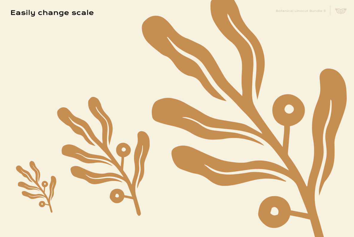 Botanical Linocut Bundle 3 3