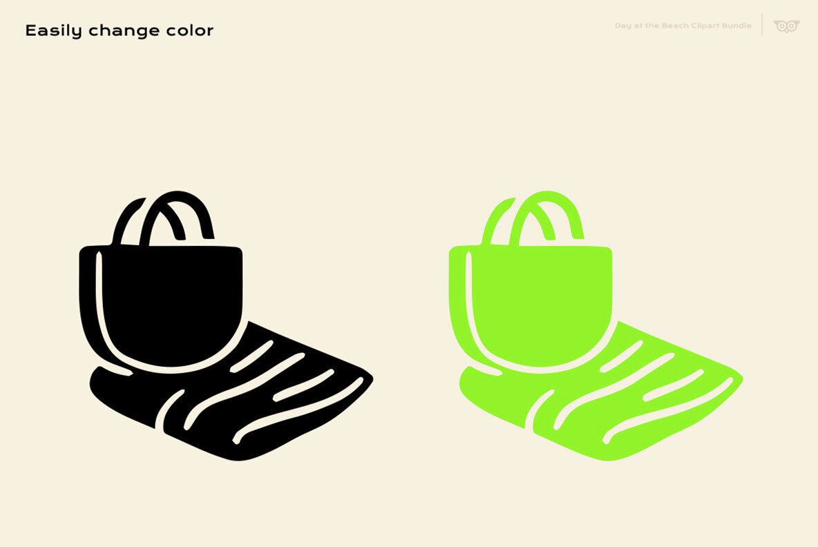 Day at the beach Clipart Bundle 3