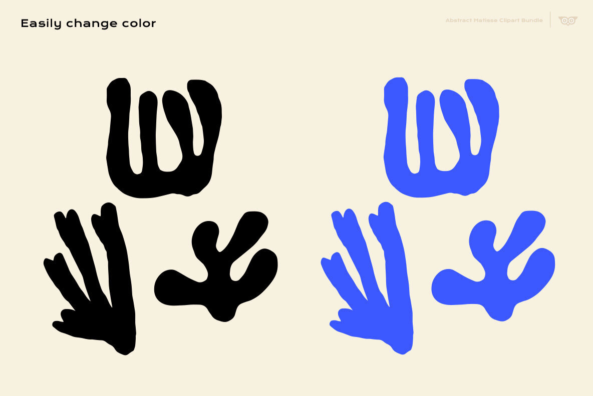 Abstract Matisse Clipart Bundle 3