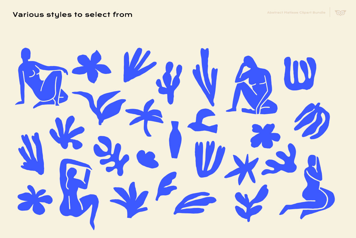 Abstract Matisse Clipart Bundle 5