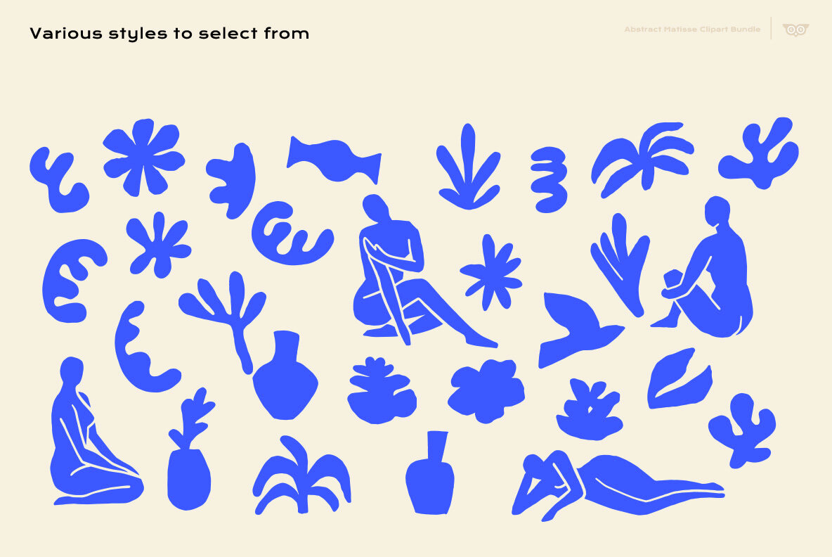 Abstract Matisse Clipart Bundle 7