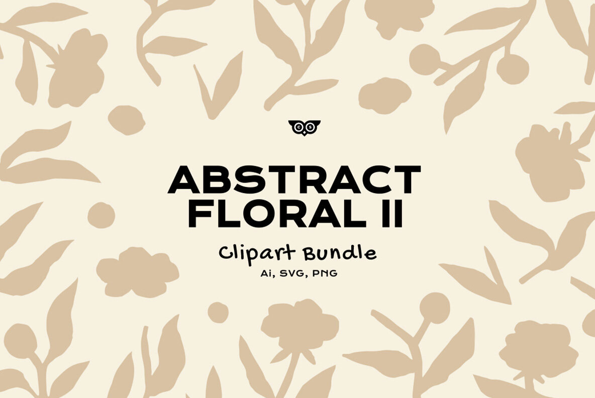 Abstract Floral II Clipart Bundle 1