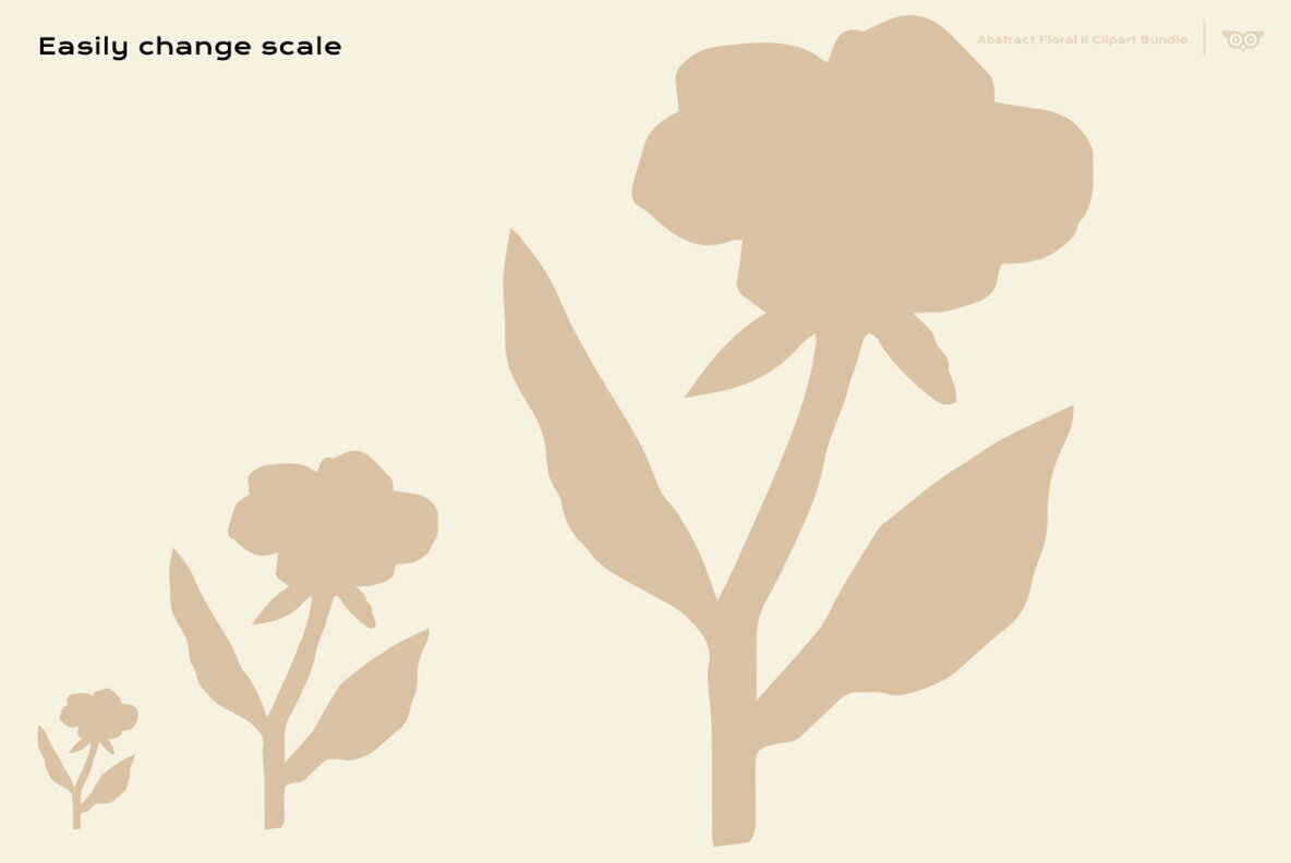 Abstract Floral II Clipart Bundle 4