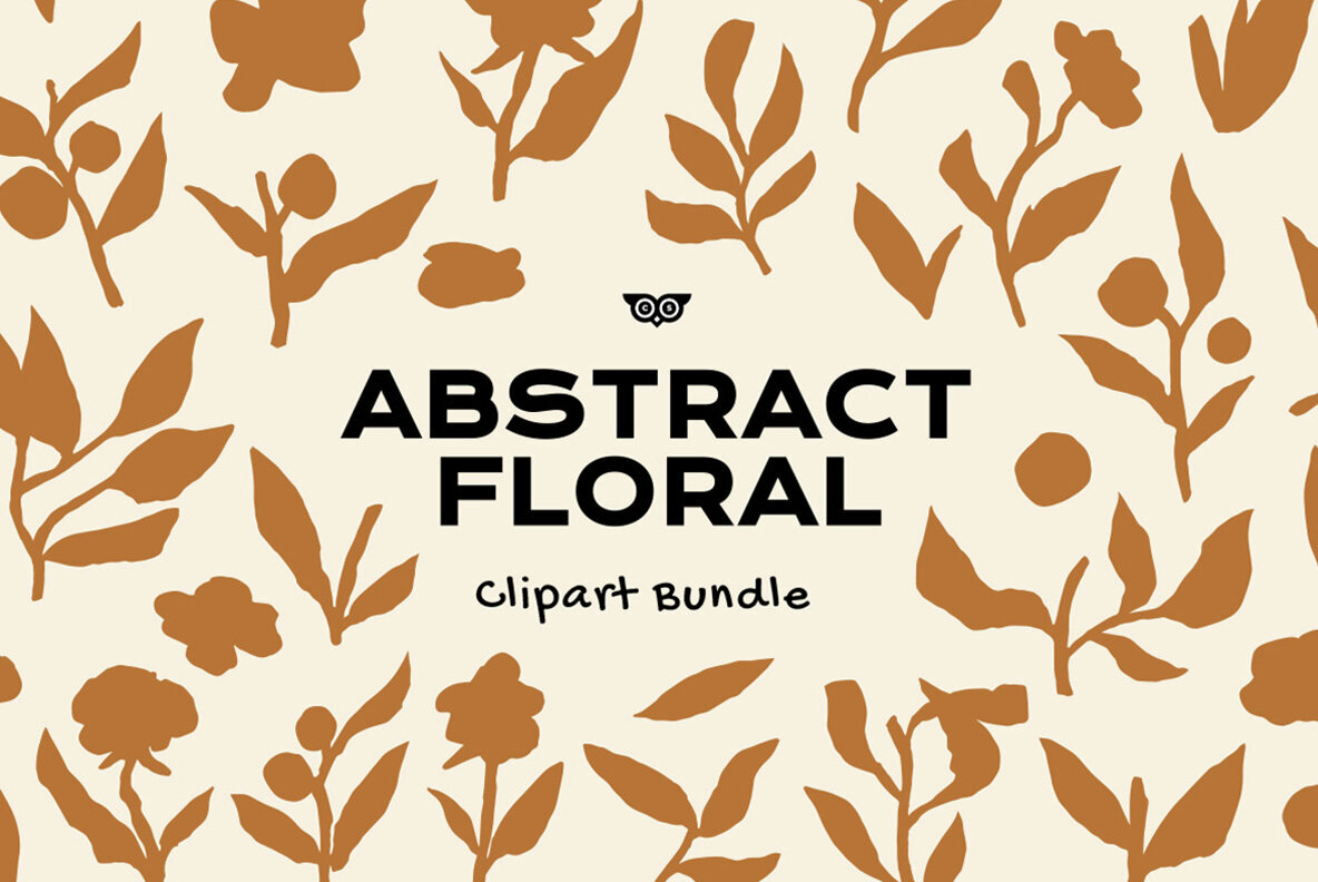 Abstract Floral Clipart Bundle 1