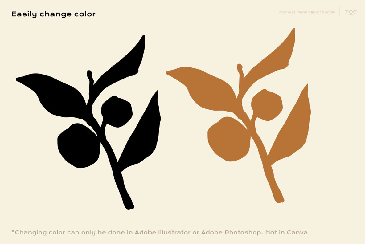 Abstract Floral Clipart Bundle 3