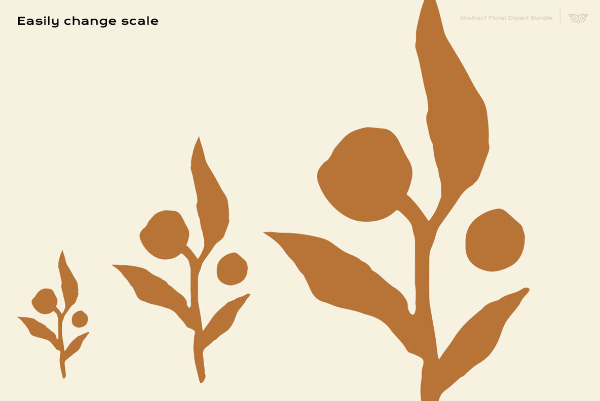 Abstract Floral Clipart Bundle 4