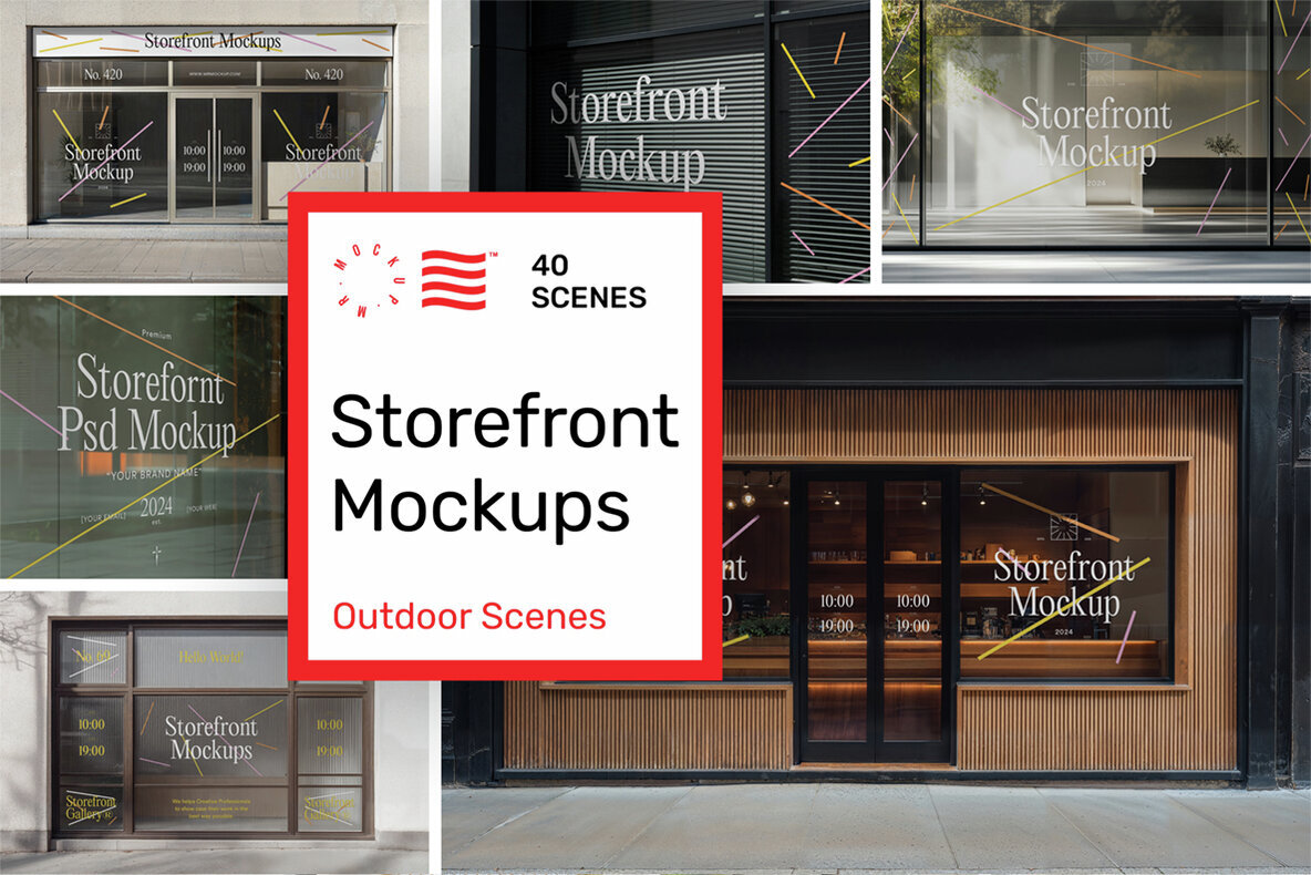 Storefront Mockups   Outdoor Scenes 1