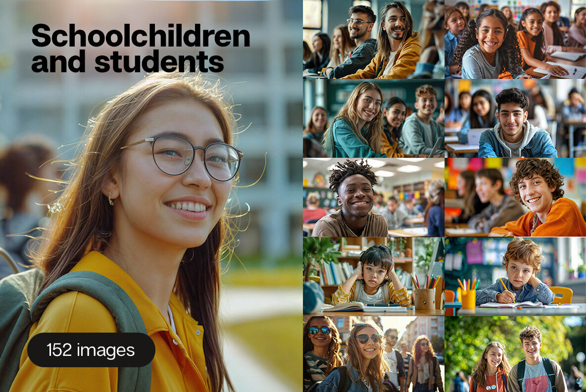 Schoolchildren and students 1