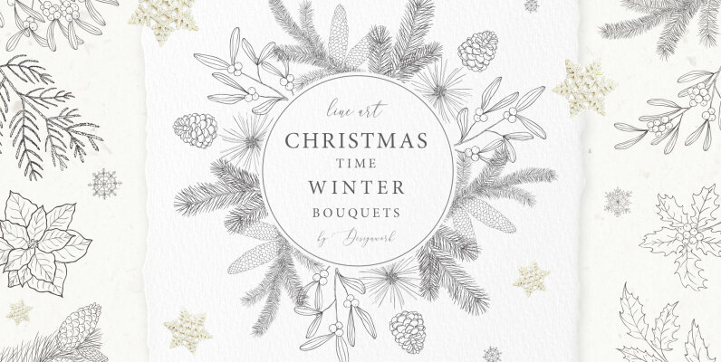 Christmas Time Winter Bouquets