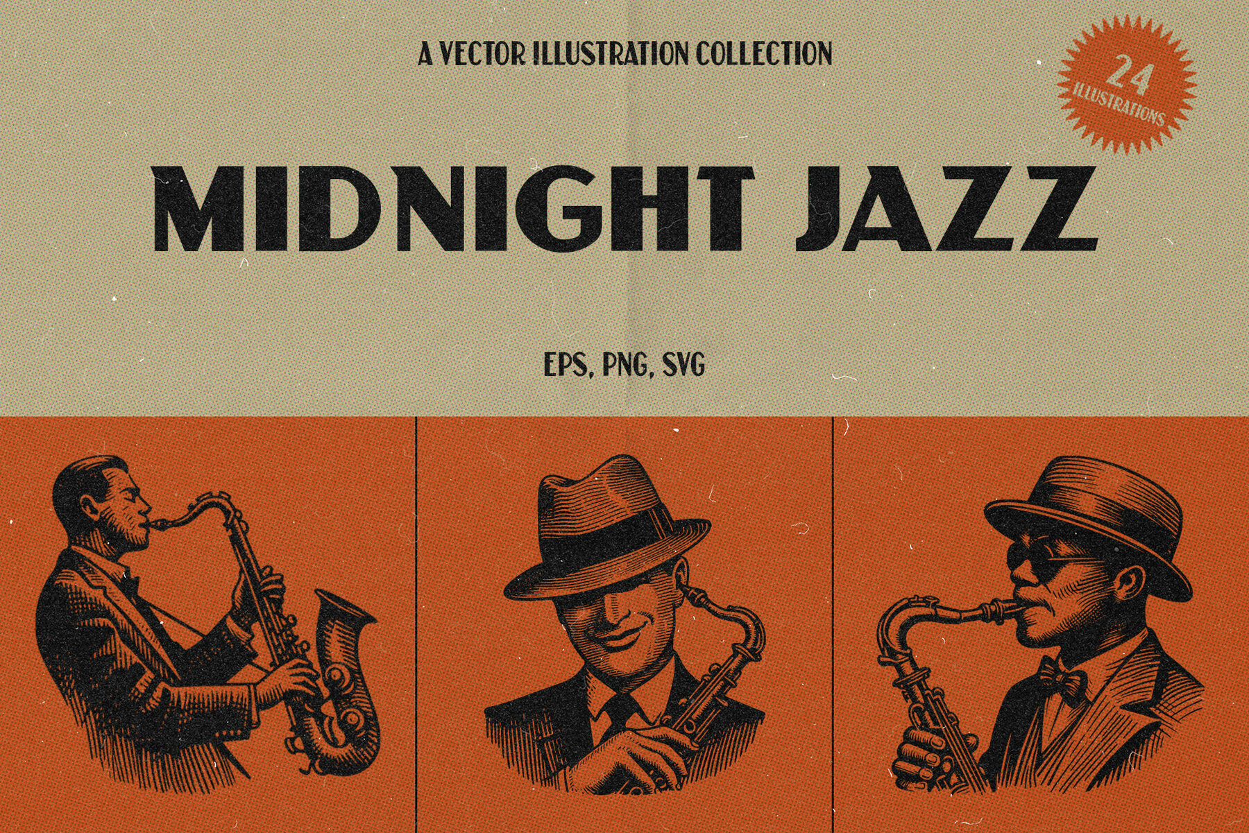 Midnight Jazz   A Vector Illustration 1