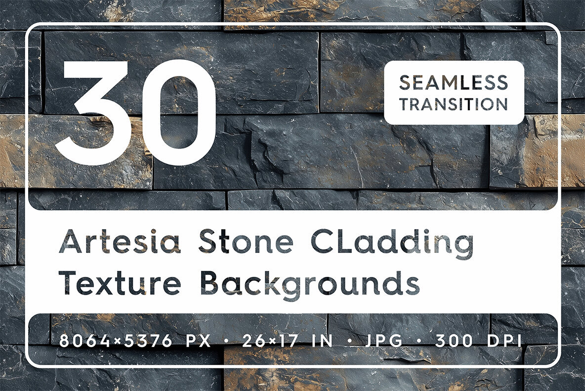 30 Artesia Stone Cladding Texture Backgrounds Seamless Tiling 1