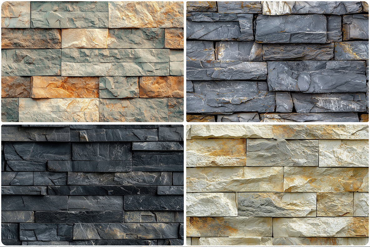 30 Artesia Stone Cladding Texture Backgrounds Seamless Tiling 4