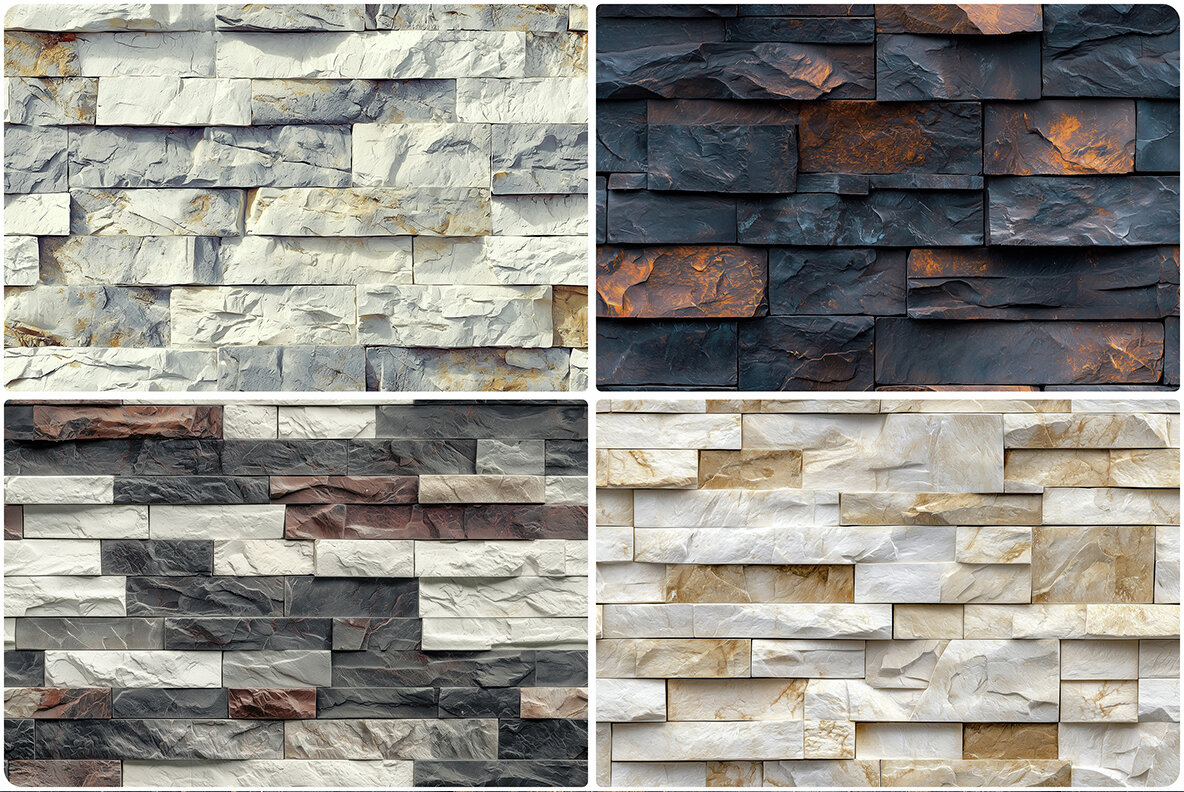 30 Artesia Stone Cladding Texture Backgrounds Seamless Tiling 7