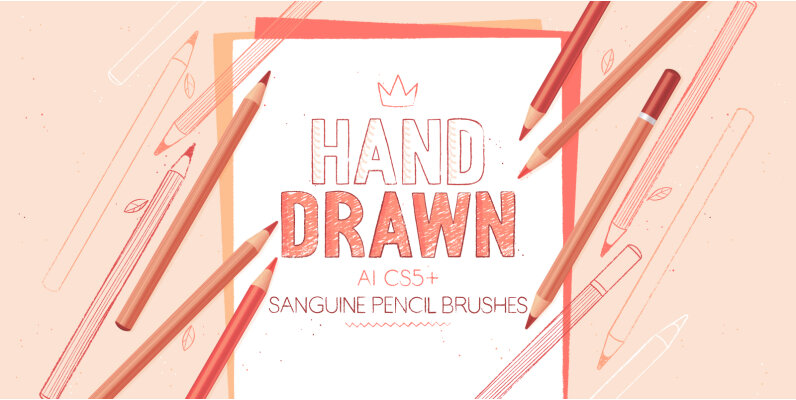Sanguine Pencil Brushes