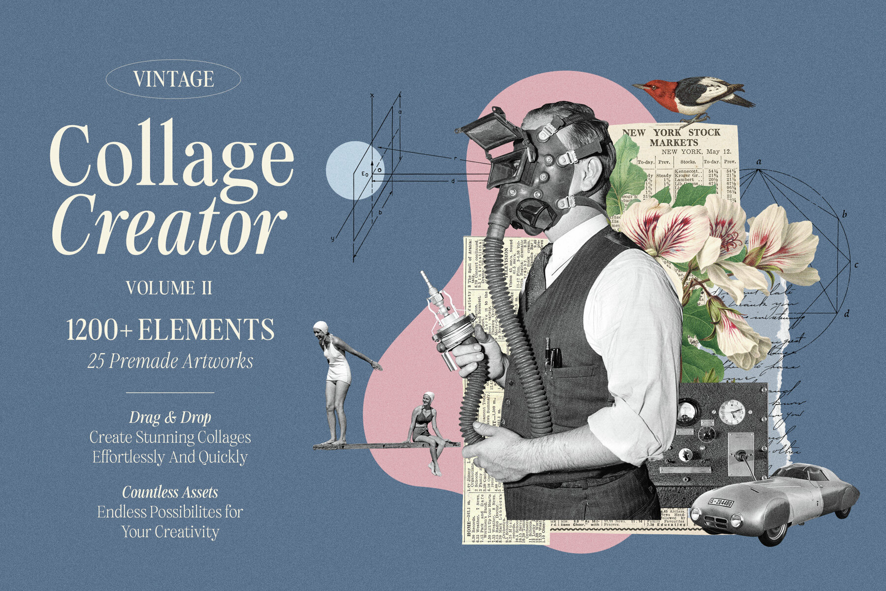 Vintage Collage Creator Vol  2 1