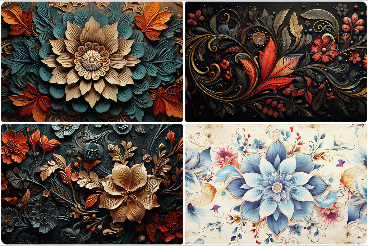 50 Bohemian Art Backgrounds 2